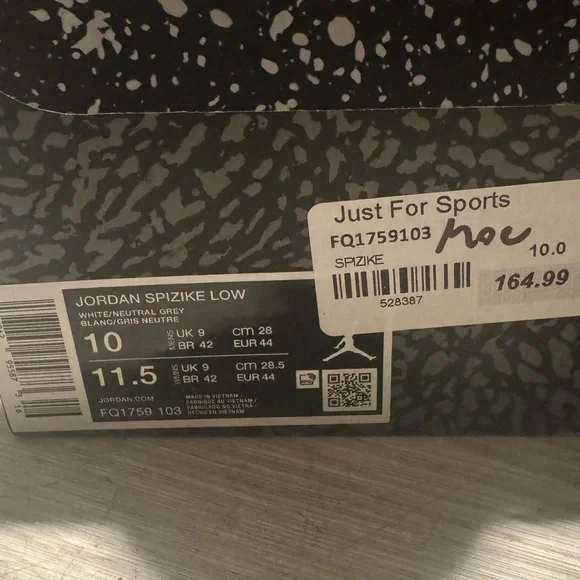 White Jordan Spizike Low Men’s - Picture 7 of 7